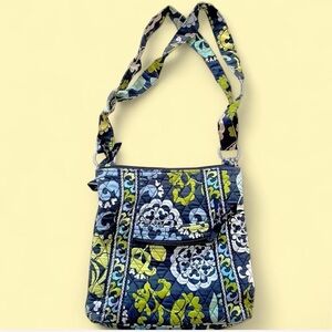 Vera Bradley Hidden Mickey Quilted Crossbody Bag - Blue and Green